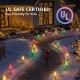 Glitzhome 15.5ft 6-Pack Christmas C9 Strawberry Jumbo Stake Lights