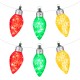 Glitzhome 15.5ft 6-Pack Christmas C9 Strawberry Jumbo Stake Lights