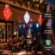 Glitzhome 15.5ft 6-Pack Christmas C9 Strawberry Jumbo Stake Lights