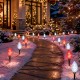 Glitzhome 15.5ft 6-Pack Christmas C9 Strawberry Jumbo Stake Lights