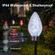 Glitzhome 15.5ft 6-Pack Christmas C9 Strawberry Jumbo Stake Lights