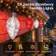 Glitzhome 15.5ft 6-Pack Christmas C9 Strawberry Jumbo Stake Lights