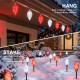 Glitzhome 15.5ft 6-Pack Christmas C9 Strawberry Jumbo Stake Lights
