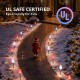 Glitzhome 15.5ft 6-Pack Christmas C9 Strawberry Jumbo Stake Lights