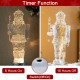 Glitzhome 12.5"H Lighted Acrylic Crystal Nutcracker Figurine Waterglobe
