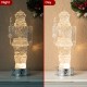 Glitzhome 12.5"H Lighted Acrylic Crystal Nutcracker Figurine Waterglobe