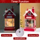Glitzhome 10.5"H Lighted Santa's Workshop Waterglobe
