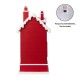 Glitzhome 10.5"H Lighted Santa's Workshop Waterglobe