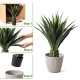 Glitzhome 3.25ft. Faux Agave Plant in Pot