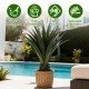 Glitzhome 3.25ft. Faux Agave Plant in Pot