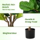 Glitzhome 3.5ft. Faux Fiddle Leaf Fig Tree in Pot