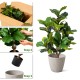 Glitzhome 3.5ft. Faux Fiddle Leaf Fig Tree in Pot