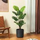 Glitzhome 3.5ft. Faux Monstera deliciosa Liebm in Pot