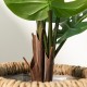 Glitzhome 3.5ft. Faux Monstera deliciosa Liebm in Pot