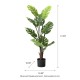 Glitzhome 3.5ft. Faux Monstera deliciosa Liebm in Pot