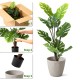 Glitzhome 3.5ft. Faux Monstera deliciosa Liebm in Pot