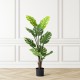 Glitzhome 3.5ft. Faux Monstera deliciosa Liebm in Pot