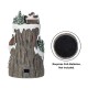Glitzhome 15.50"H Lighted Christmas Skiing Moutain Resin Village with Movement and Music