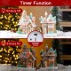 Glitzhome S/2 7"H Christmas Macaron Resin Village Table Decor