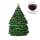 Glitzhome 100mm Christmas Resin Lighted Musical Snowflakes Christmas Tree Waterglobe