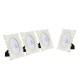 Glitzhome Set of 4  White Ornate Resin Tabletop Picture Frames-4x6