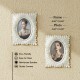 Glitzhome Set of 4  White Ornate Resin Tabletop Picture Frames-4x6