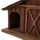 Glitzhome 20.67"L Extra-Large Rustic Wood Barn Birdhouse