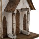 Glitzhome 23.62"H Extra-Large Rustic Tall Church Hand Painted Wood White Birdhouse