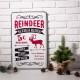 Glitzhome 23.62"H Farmhouse Enameled Metal Reindeer Wall Sign