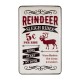 Glitzhome 23.62"H Farmhouse Enameled Metal Reindeer Wall Sign