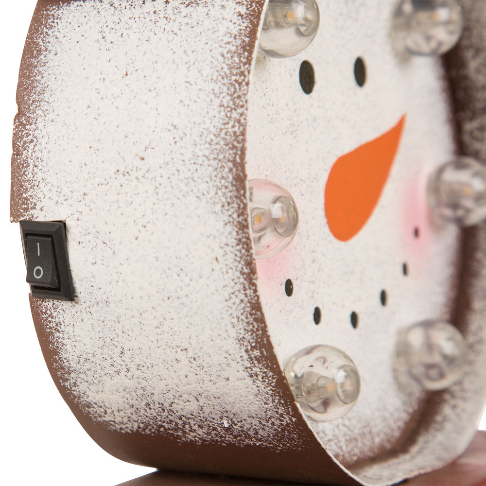 [OFFICIAL] Glitzhome 7.48" Marquee LED Lighted Snowman Head Christmas Stocking Holder Battery