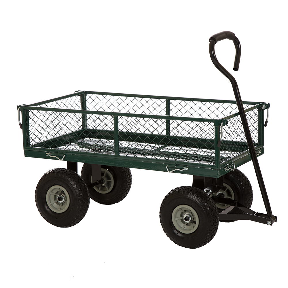 OFFICIAL] Heavy Duty Green Steel Utility Garden Cart, 550 lbs 