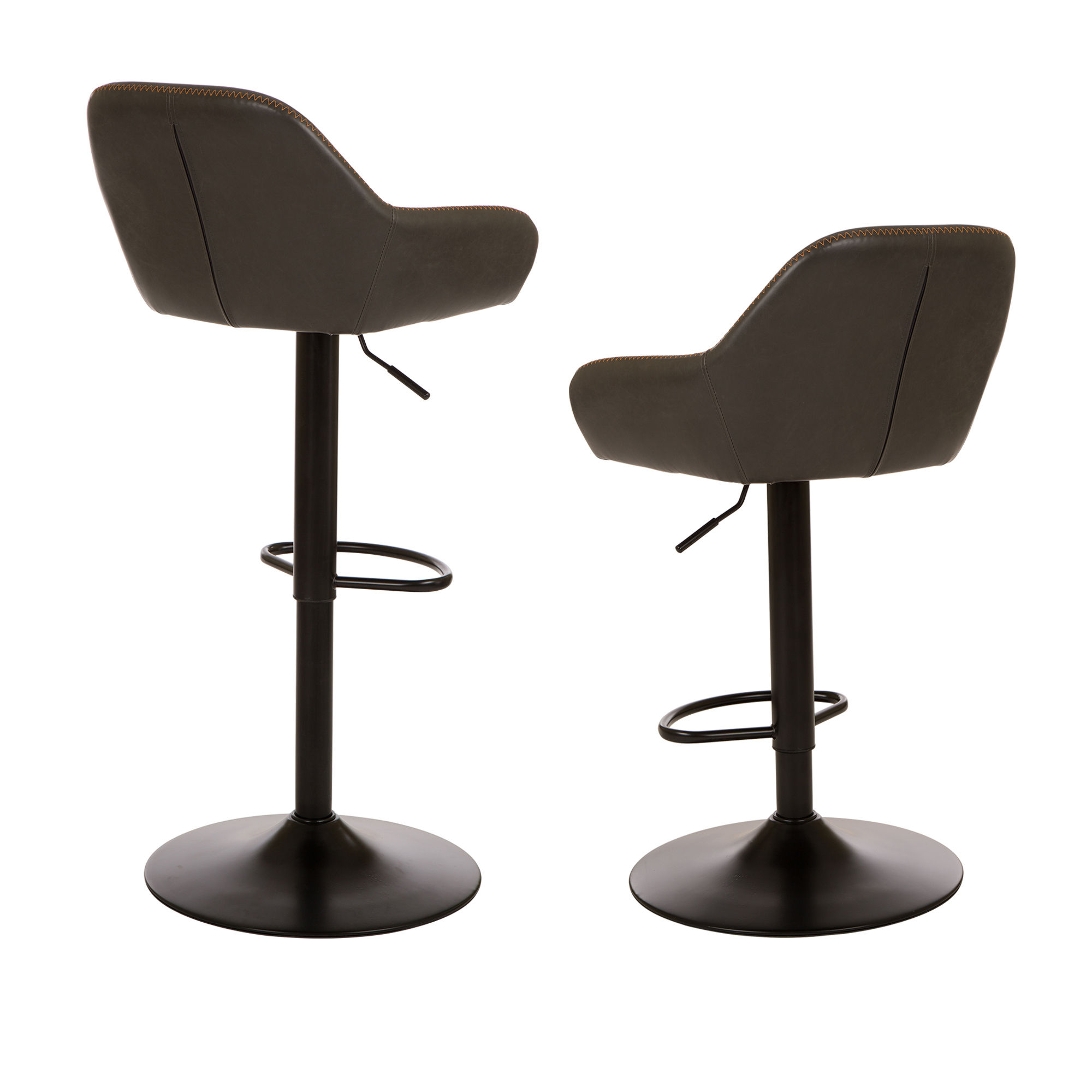 [OFFICIAL] Buy Glitzhome MidCentury Grey Adjustable Swivel Bar Stools