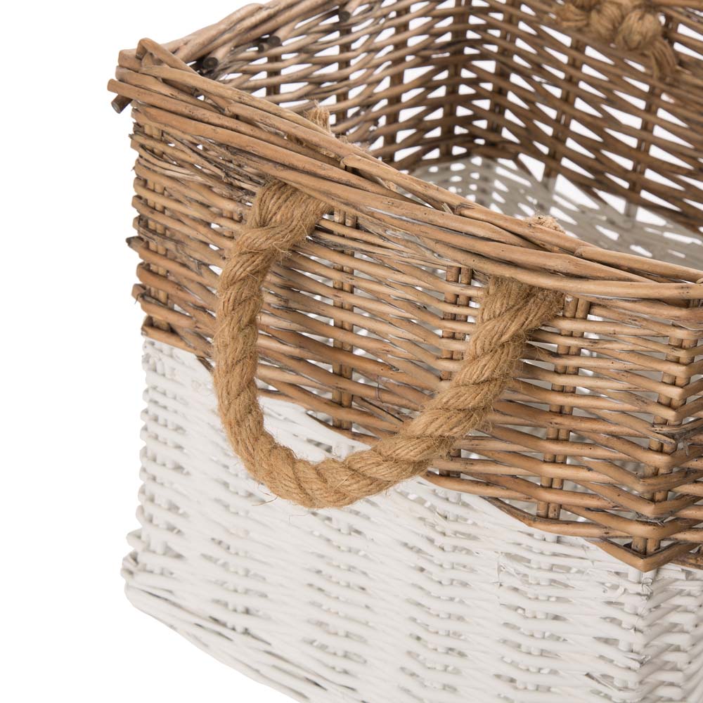 [OFFICIAL] Glitzhome Set of 3pcs Natural/White Square Willow Baskets
