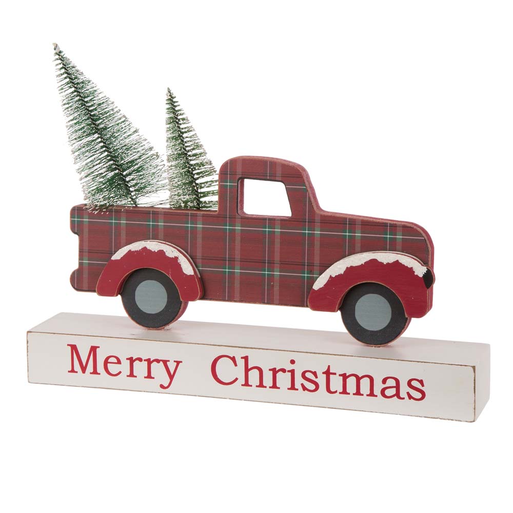 [OFFICIAL] Glitzhome 12.81"L Wooden/Metal Red Truck Table Decor FREE ...