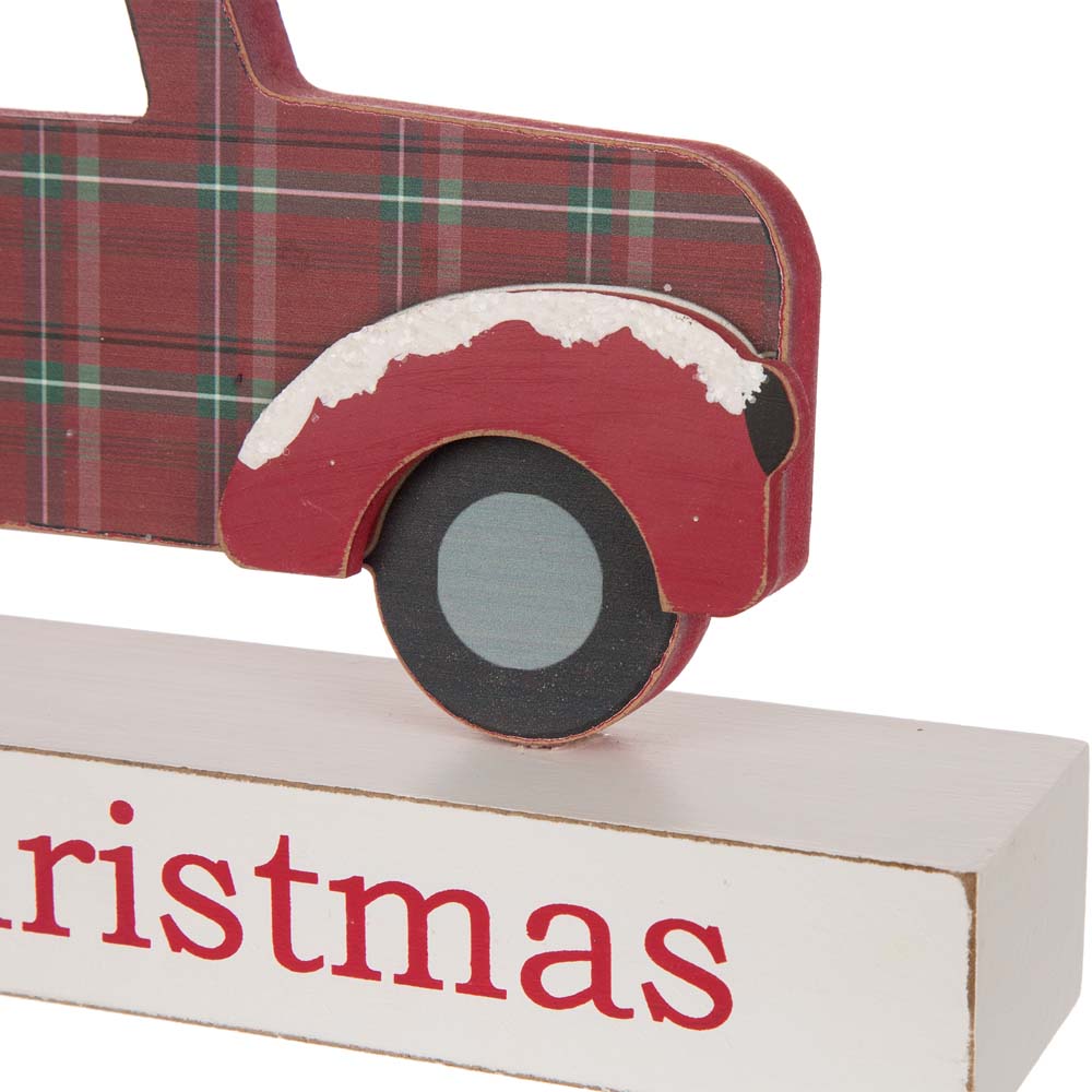 [OFFICIAL] Glitzhome 12.81"L Wooden/Metal Red Truck Table Decor FREE ...