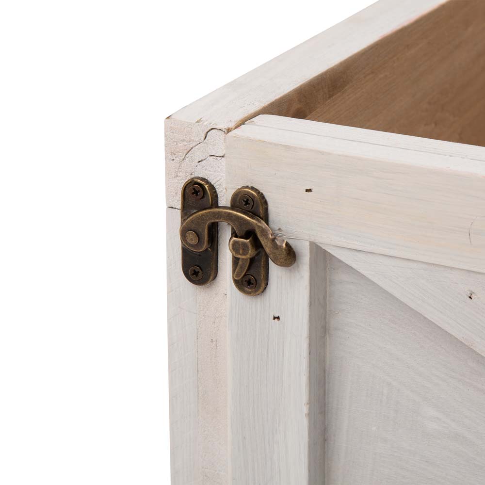 [OFFICIAL] Glitzhome 26"L Washed White Handcrafted Wooden Christmas