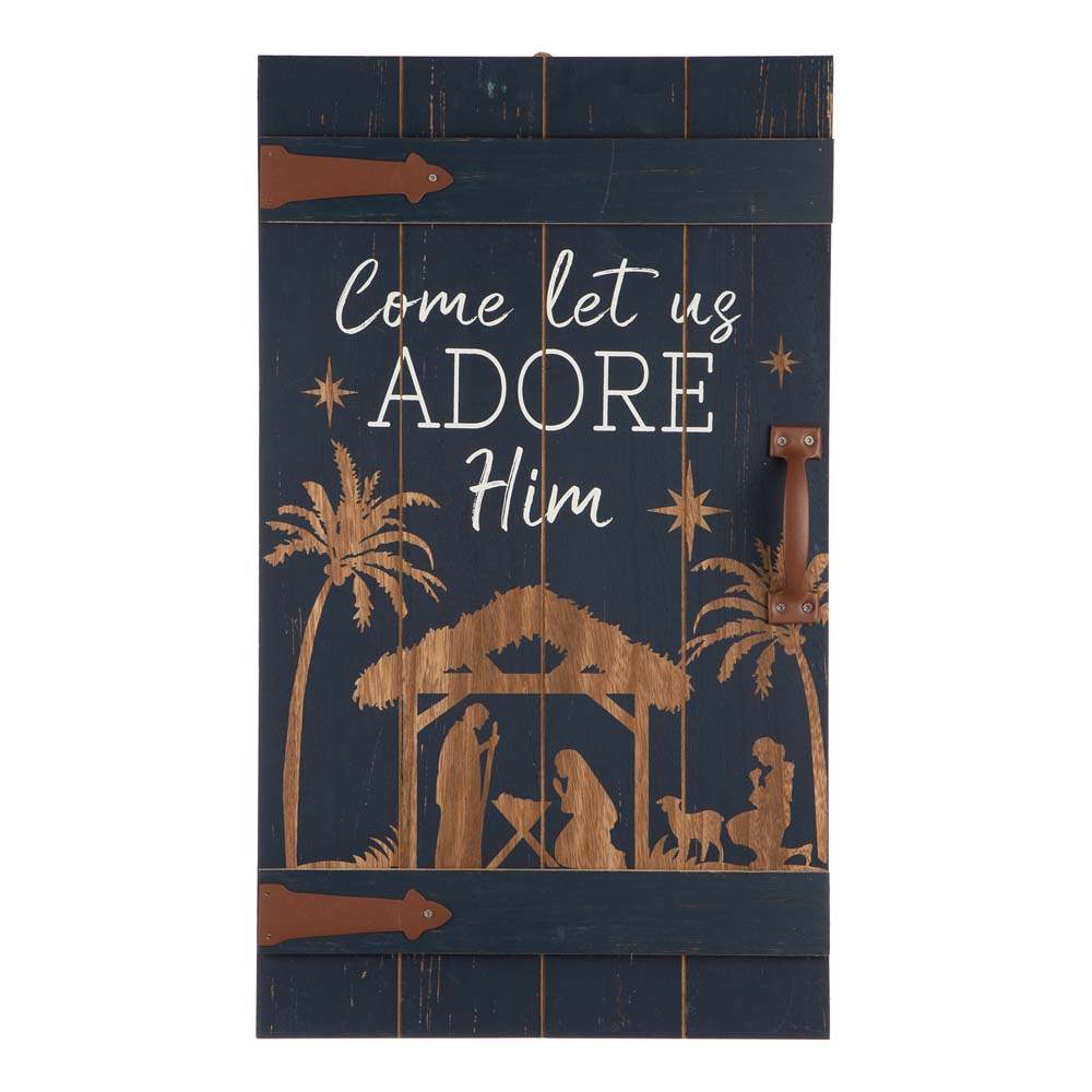 [OFFICIAL] Glitzhome 24"H Wooden Nativity Wall Décor FREE SHIPPING