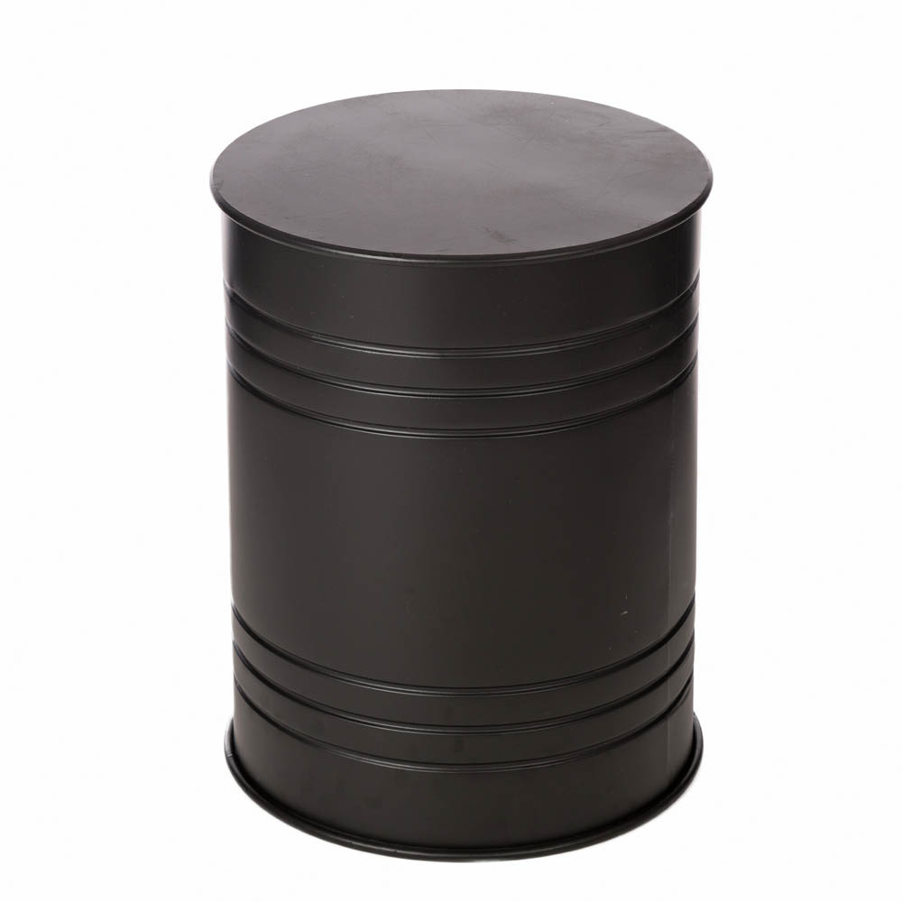 [OFFICIAL] Glitzhome Black Metal Storage Accent Table or Stool with