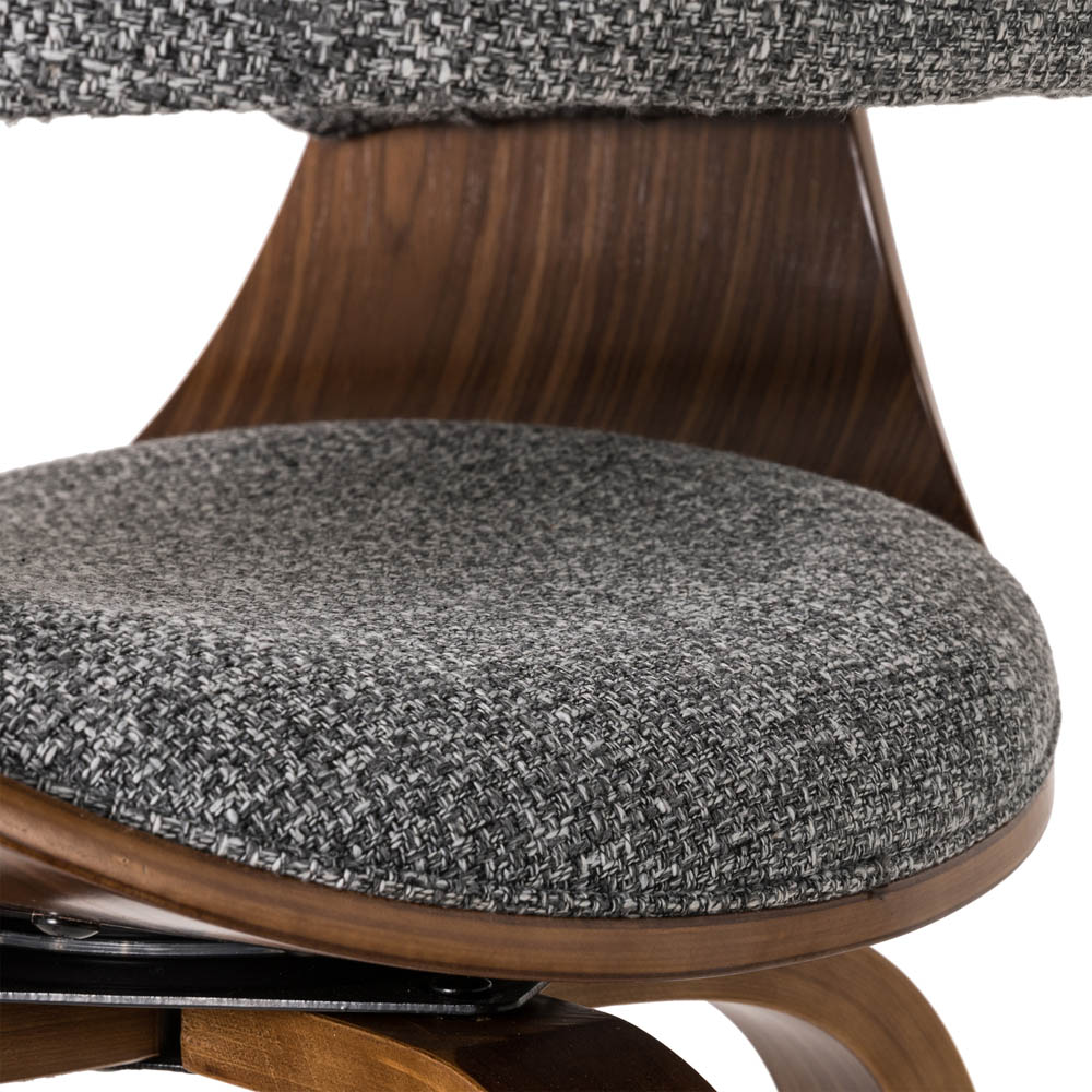 [OFFICIAL] Glitzhome Midcentury Modern Walnut Swivel Bar Stool,Set of 2