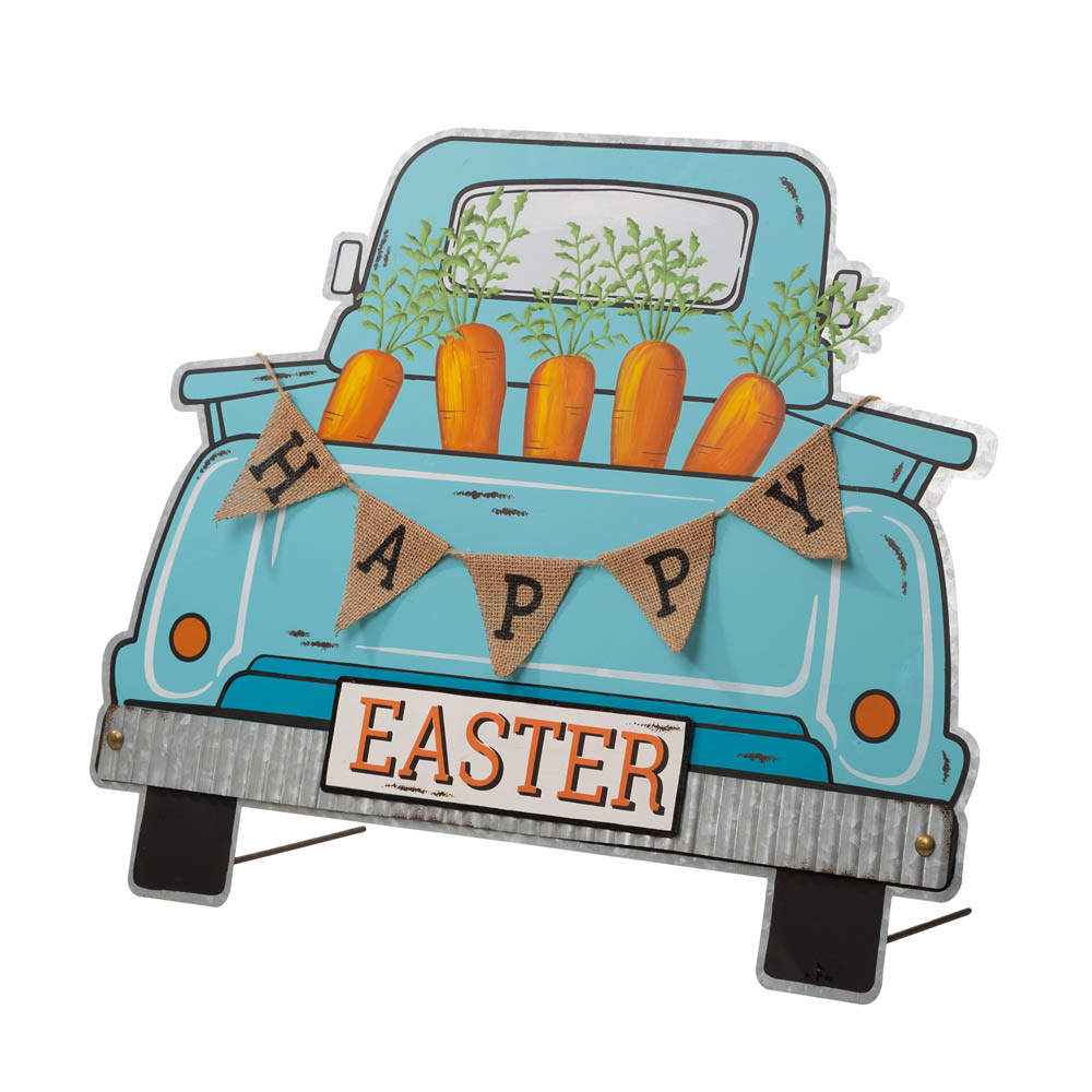 [OFFICIAL] Glitzhome 26"H Easter Metal Truck Yard Stake or Wall Décor
