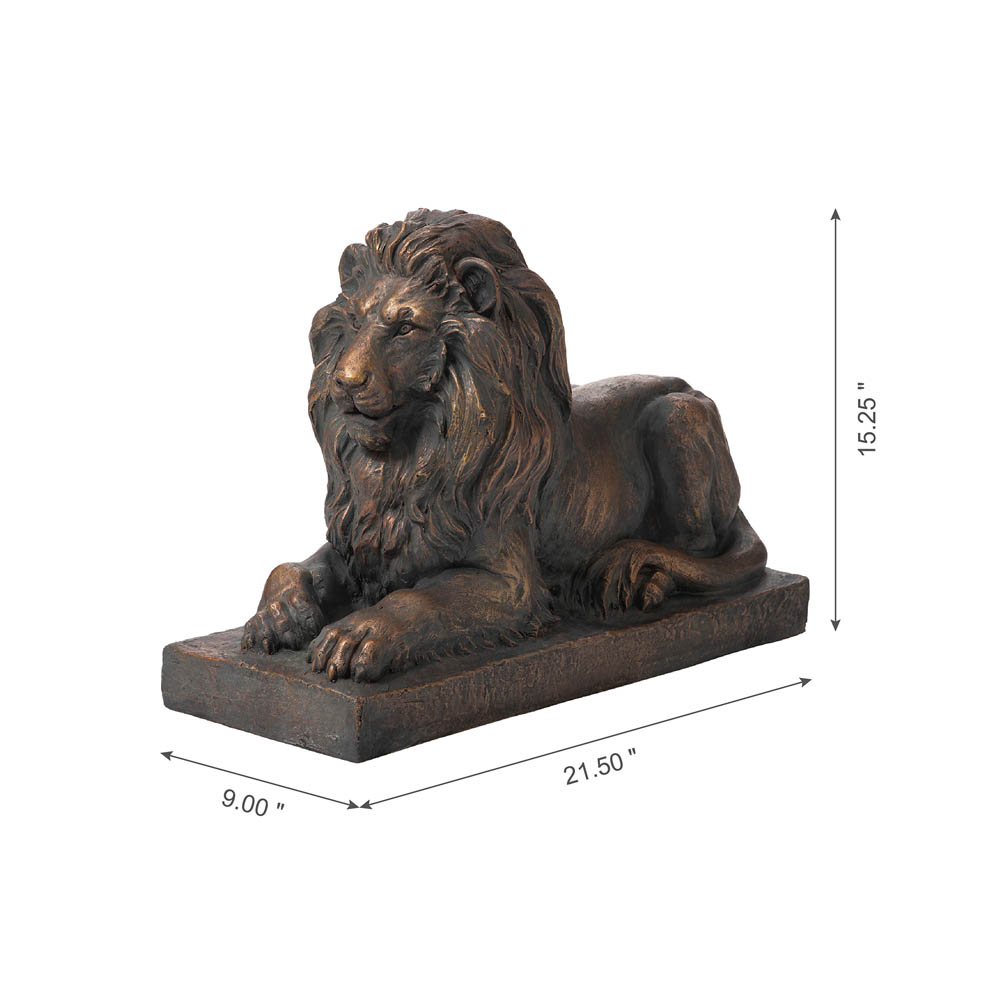 [OFFICIAL] Glitzhome 21.75"L MGO Lying Guardian Lion Garden Statue