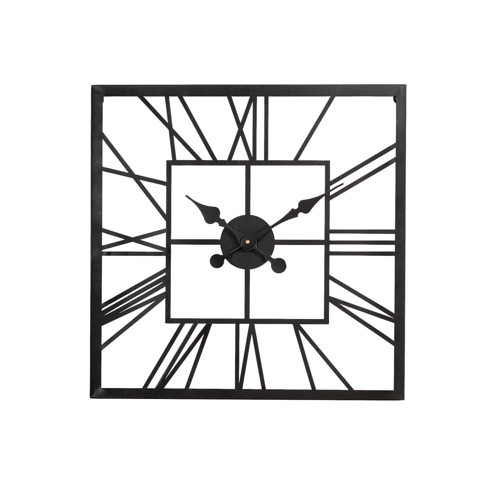 [OFFICIAL] Glitzhome 23.00"L Black Metal Square Wall Clock