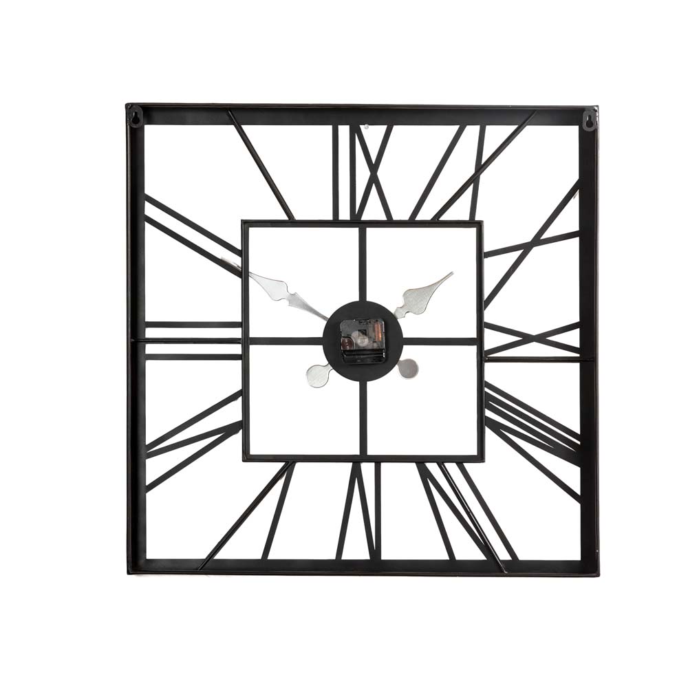 [OFFICIAL] Glitzhome 23.00"L Black Metal Square Wall Clock