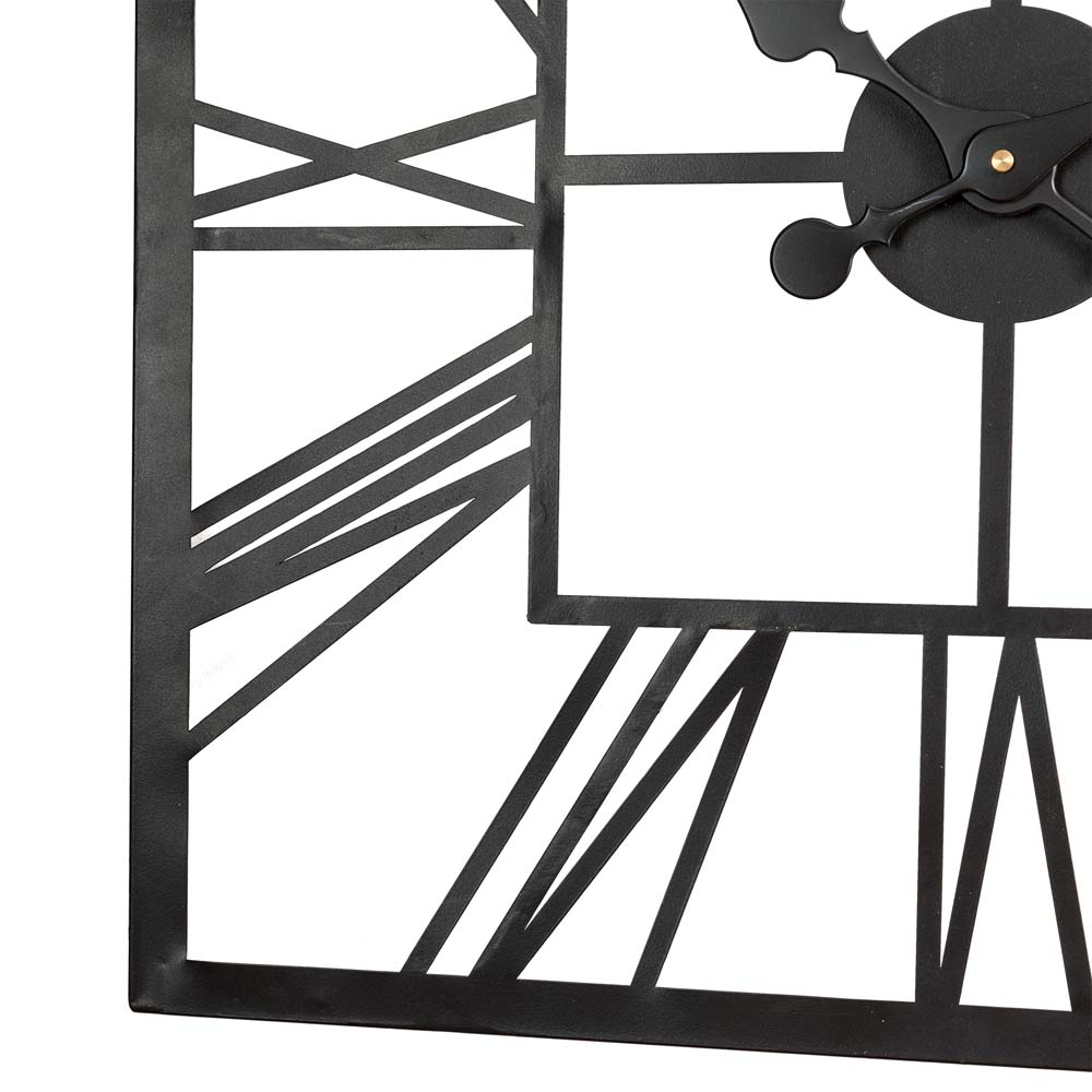 [OFFICIAL] Glitzhome 23.00"L Black Metal Square Wall Clock