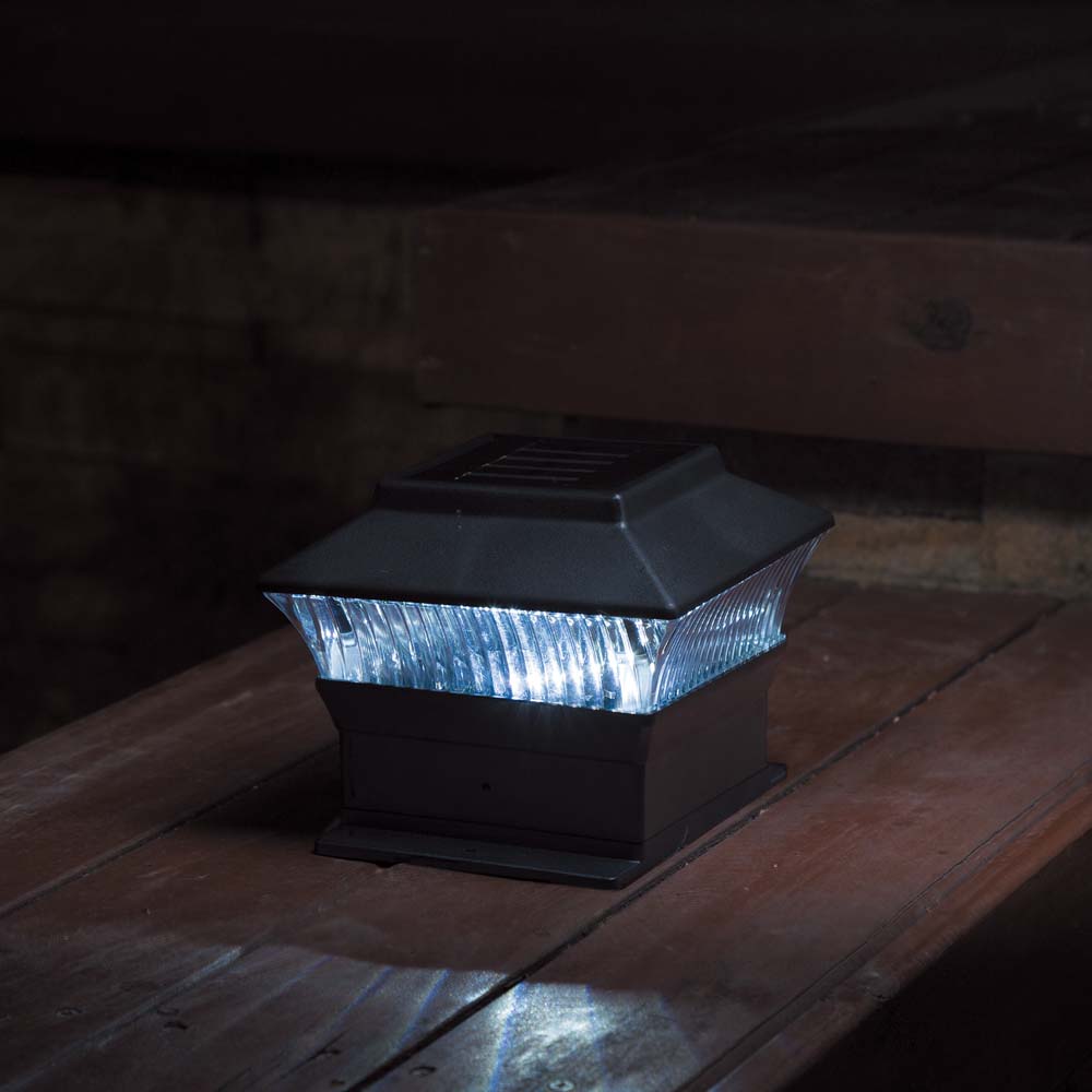 [OFFICIAL] Glitzhome 5.75"L 4 Pack Black Solar Powered LED Fence Post