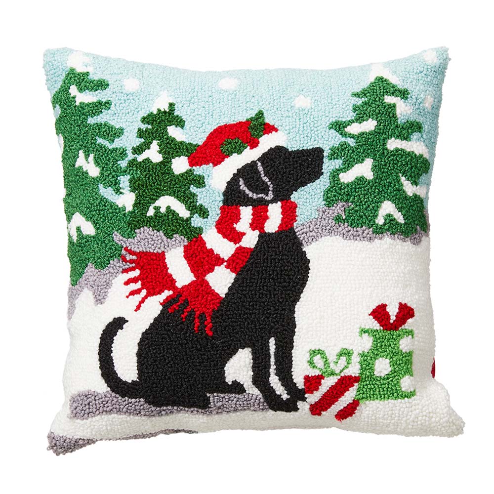 Glitzhome Hooked Dog Pillow