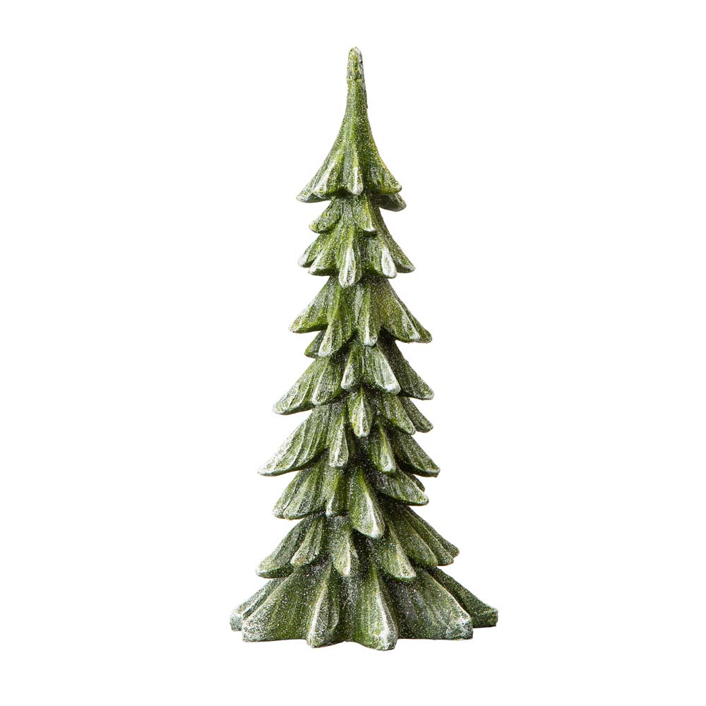 [OFFICIAL] Glitzhome 14.75"H Green Resin Christmas Handcrafted Tabletop