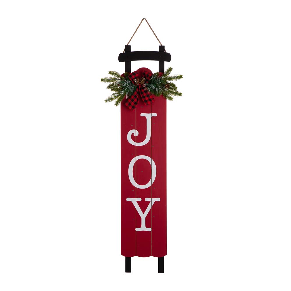 [OFFICIAL] Glitzhome 40"H Lighted Wooden Sleigh "JOY" Porch Sign Board