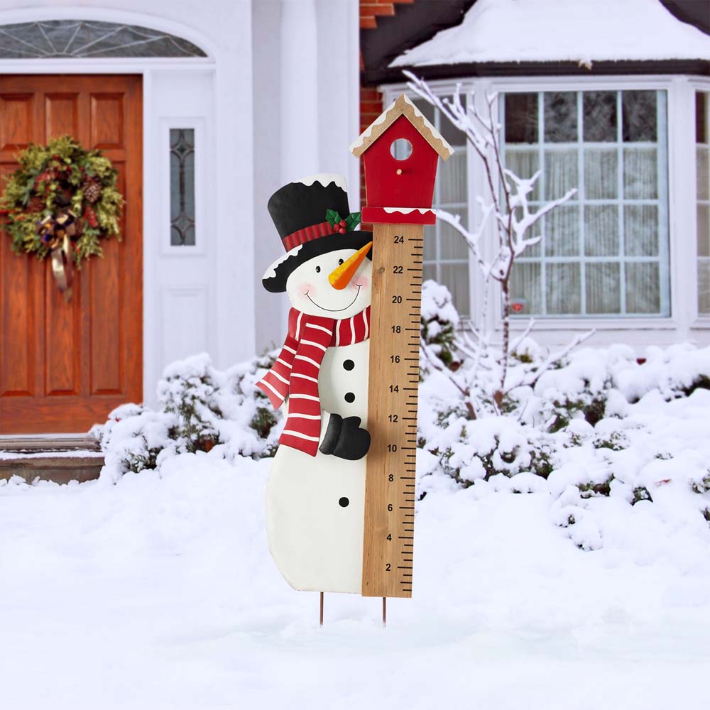 [OFFICIAL] Glitzhome 40"H Snowman Snow Gauge Yard Stake or Wall Décor